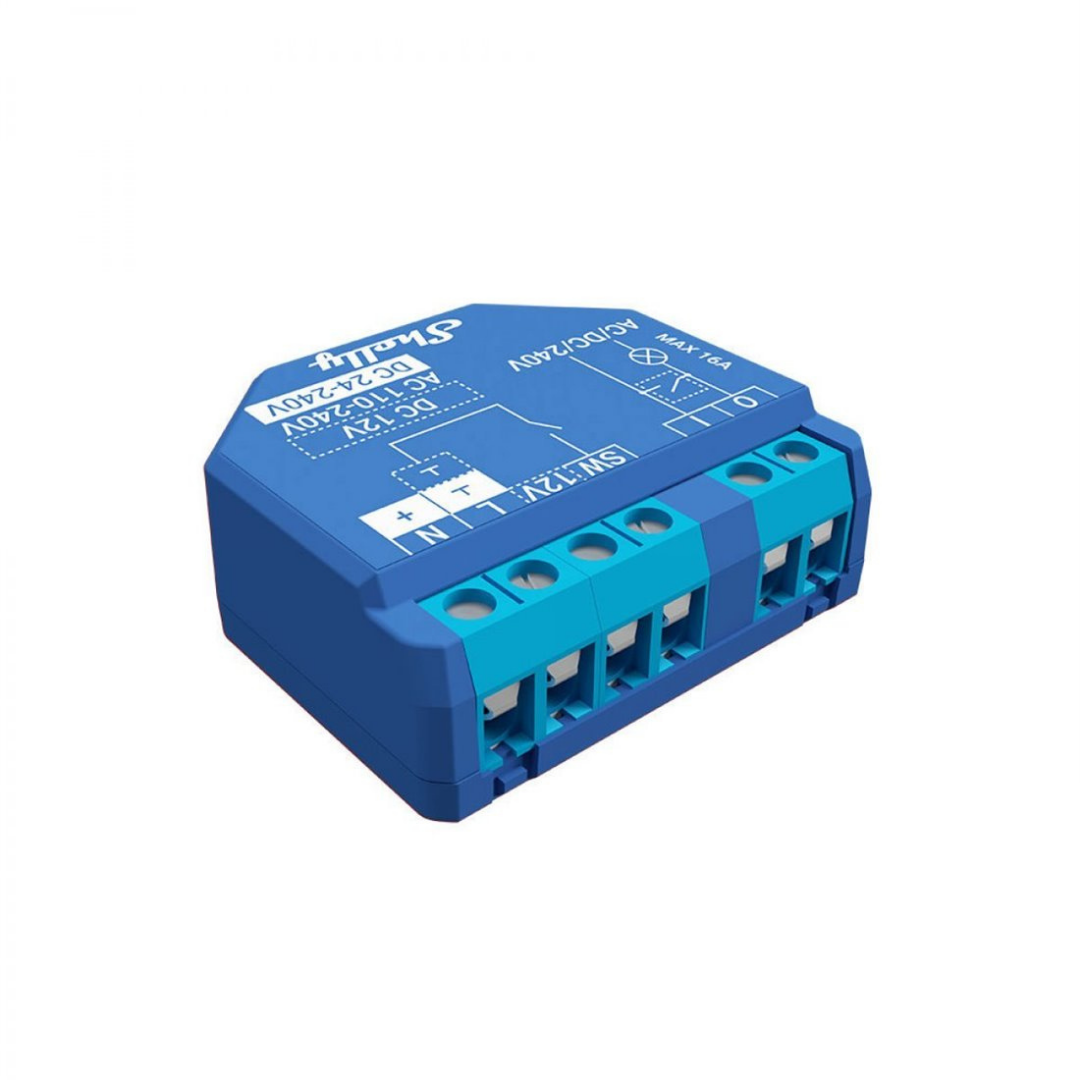 Shelly 1 Plus - Módulo para Interruptor de 1 canal ou Portão de Garagem WiFi/BT