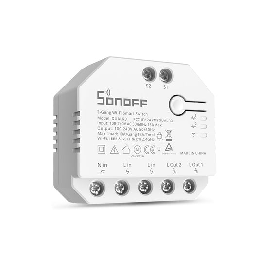 Sonoff Dual R3 Comutador c/ medição de energia - Módulo WiFi