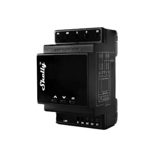 Shelly PRO 4PM - Módulo WiFi/BT/LAN