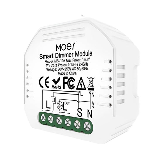 Moes Módulo de Interruptor de 1 Canal Dimmer - Smart WiFi