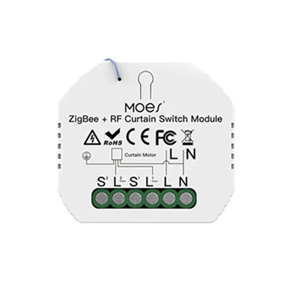 Moes Módulo Interruptor de Estores / persiana / cortina - Smart Zigbee + RF433