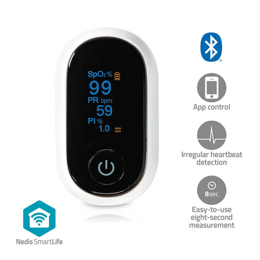 Nedis SmartLife Oxímetro de Pulso Bluetooth