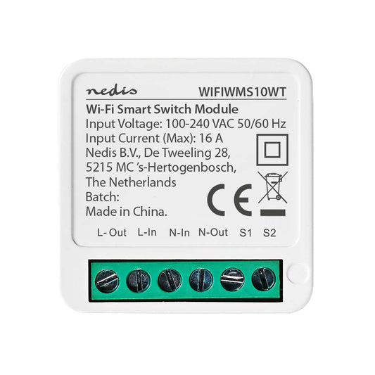 Nedis Módulo Comutador Smart Wifi 3680W - WIFIWMS10WT