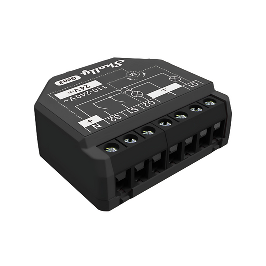 Shelly 2PM Gen3 - Módulo para Estores e Interruptores de 2 canais WiFi/BT
