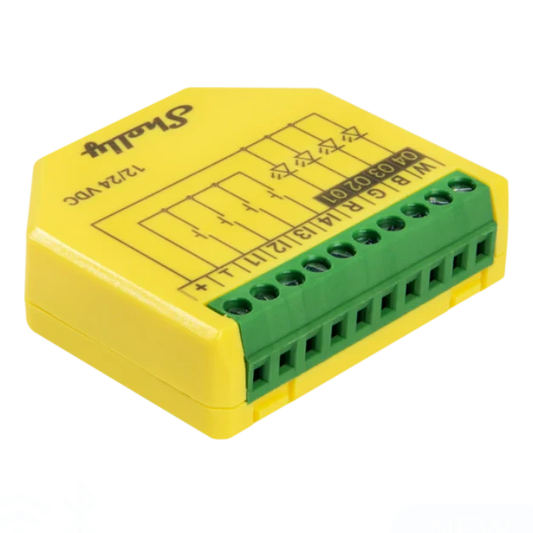 Shelly Plus RGBW PM - Módulo para Fita de Leds WiFi/BT