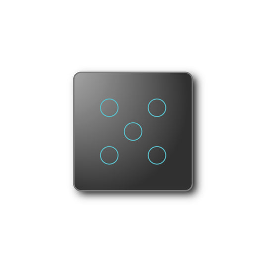 SmartStaging vPRO Comando de Cenários 5 Botões (15 Cenários) Zigbee Preto - SYPC05ZBPR