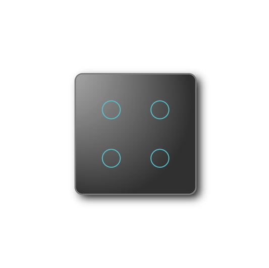 SmartStaging vPRO Comando de Cenários 4 Botões (12 Cenários) Zigbee Preto - SYPC04ZBPR