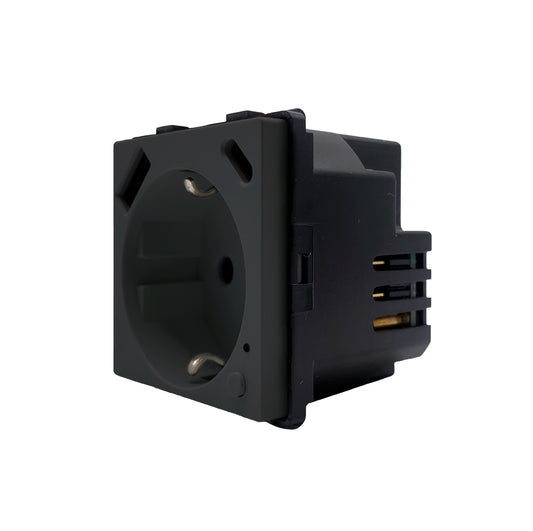 SmartStaging vPRO Módulo Tomada Inteligente Zigbee c/ USB-C + USB-A c/ Medidor de Energia Preto - SYPMTUEZBPR