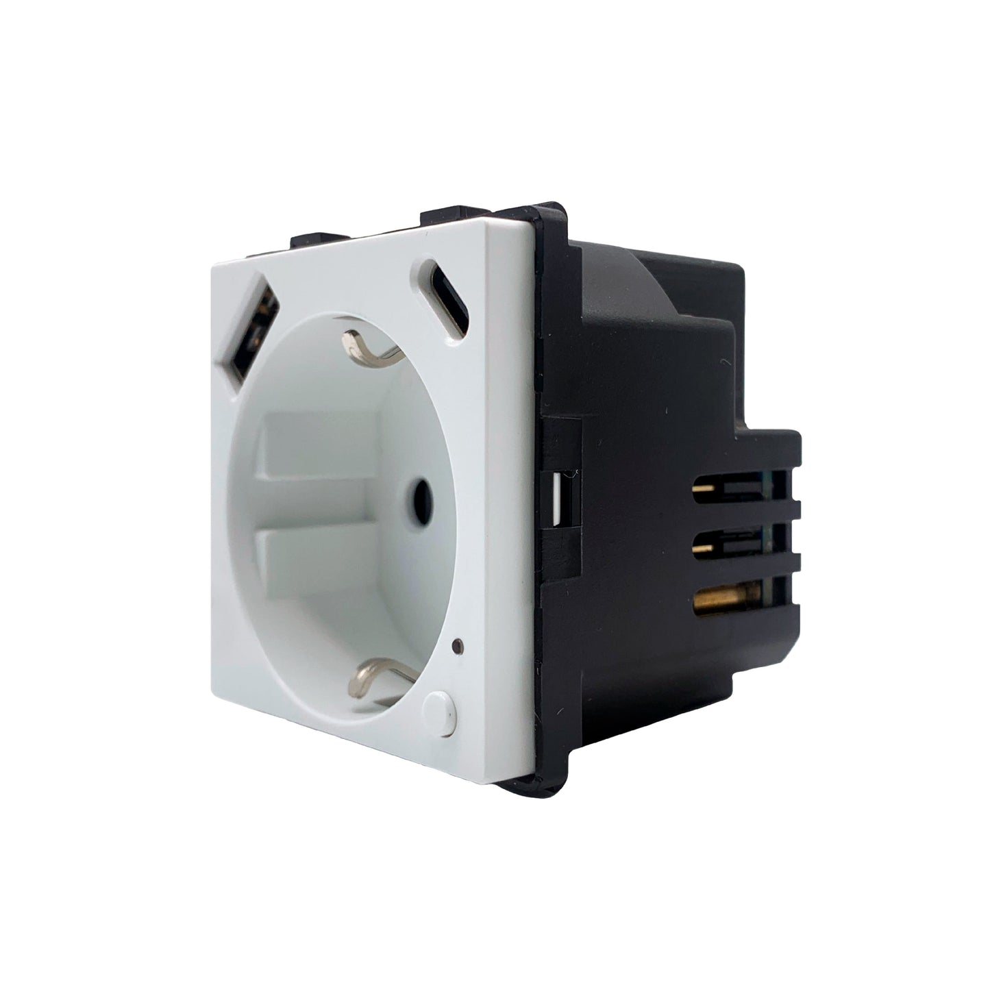 SmartStaging vPRO Módulo Tomada Inteligente Wifi c/ USB-C e USB-A c/ Medidor de Energia Branco - SYPMTUEWFBR