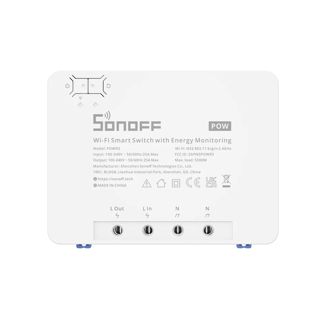 Sonoff Pow R3 - Módulo de Alta potência c/ medição de energia