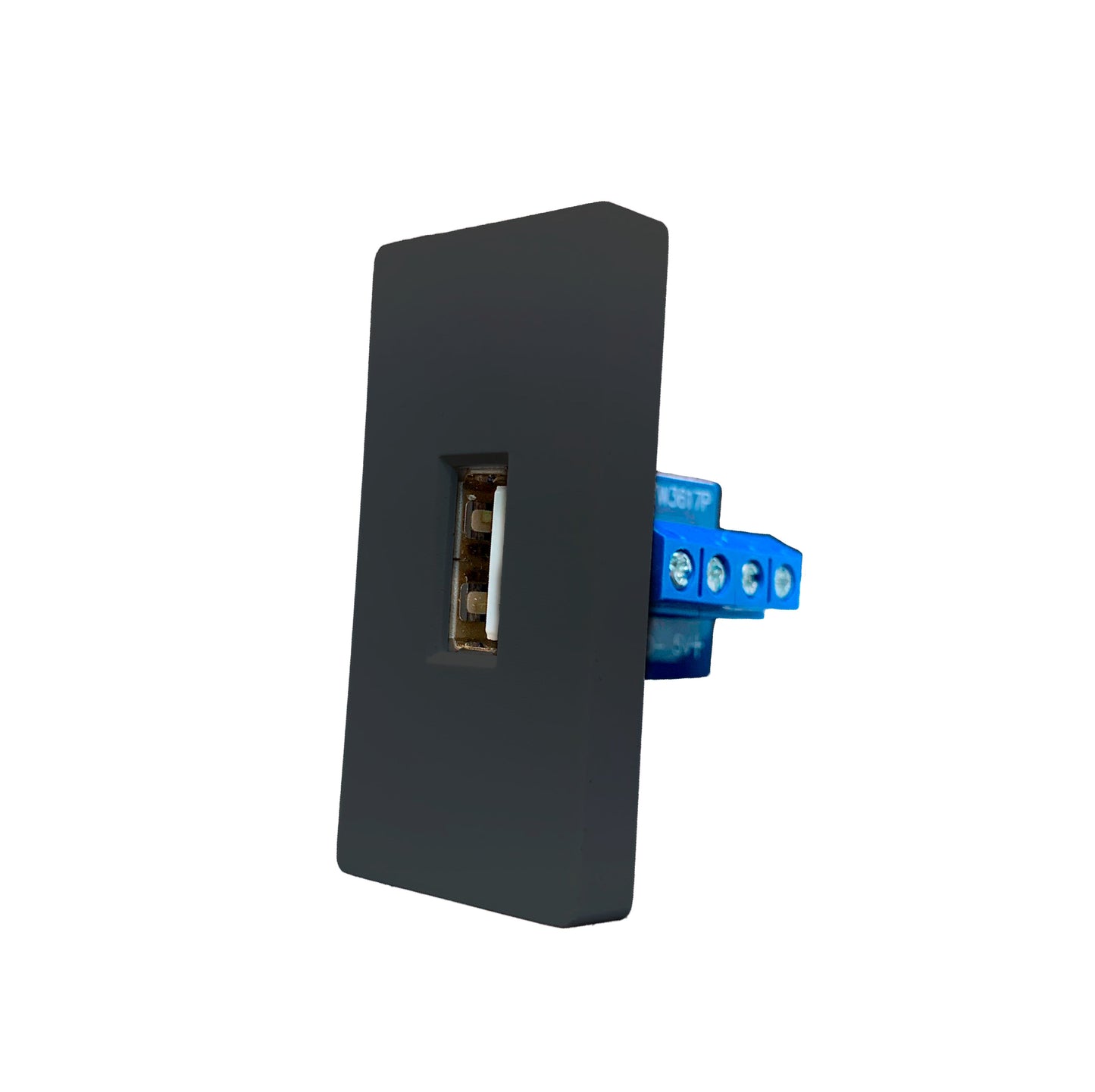 SmartStaging vPRO Meio Módulo USB-A c/ Transferência de Dados Preto - SYP0MUADATAPR