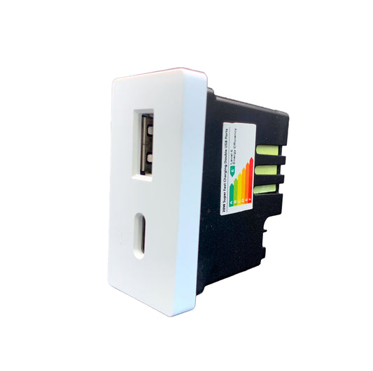 SmartStaging vPRO Meio Módulo USB-C + USB-A 20W Branco - SYP0MUCABR