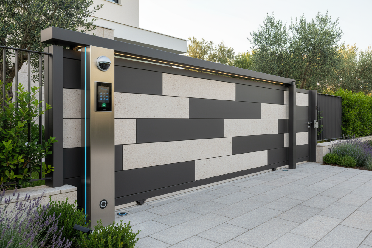 Portão inteligente entrada de casa